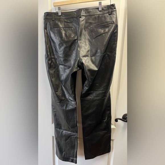 Tommy Hilfiger Leather Size 14 Pants Trousers Slacks Straight Leg - Picture 2 of 6